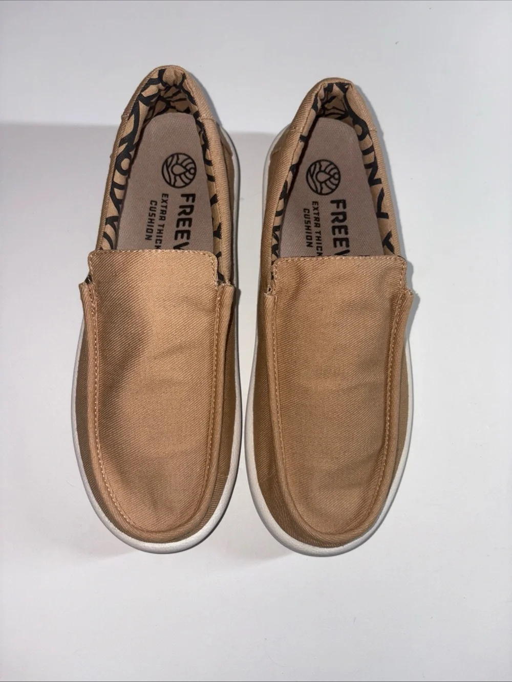 Freewaters Men’s Slip-On Canvas Shoes in Tan